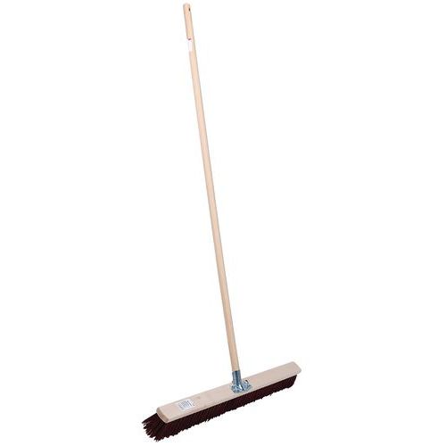 Holzstiel und Besen mit synthetischen Borsten, 80 cm - Manutan Expert