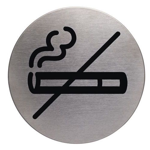Pictogramme design rond 83 mmØ - Zone non fumeur - Durable