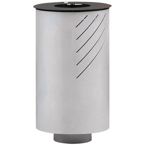 Runder Abfallbehälter für den Außenbereich Mielek - 50 L