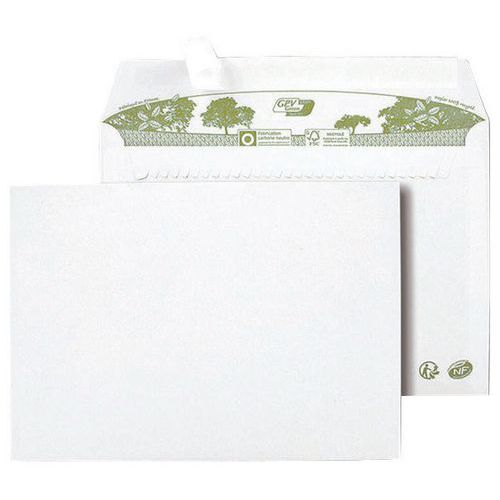 Weißer Umschlag aus recyceltem Papier ERA Pure® 80 g - 500 Stück - GPV Weißer Umschlag aus recyceltem Papier ERA Pure® 80 g - 500 Stück - GPV