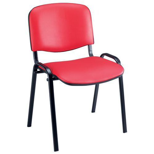 Stuhl Fancy - Vinyl - Schwarzer Rahmen - Manutan Expert Stuhl Fancy - Vinyl - Schwarzer Rahmen - Manutan Expert