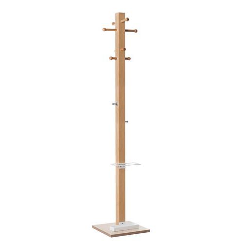 Porte manteaux en bois massif avec 8 patères droit - EasyCloth Porte manteaux en bois massif avec 8 patères droit - EasyCloth