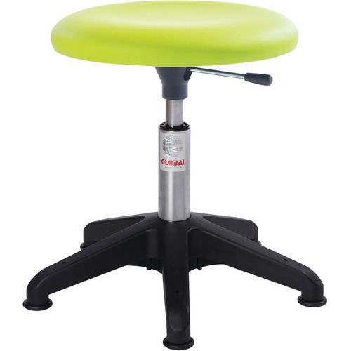 Hocker gepolstert Beta Octopus - Lederimitat - Niedrig - Global Professional Seating