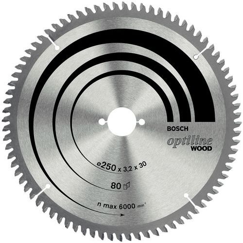 Sägeblatt für Kreis- und Gehrungssäge Optiline Wood - Ø 254 mm - Bohrung Ø 30 mm