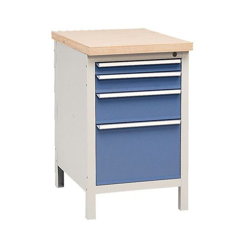 Établi sans plateau Modul 52 avec tiroirs Établi sans plateau Modul 52 avec tiroirs