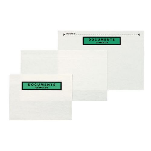 Pochette porte-documents - Papier fibres naturelles - « Document ci-inclus »
