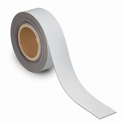 Beschreibbares und magnetisches Markierungsband, weiß - Maul