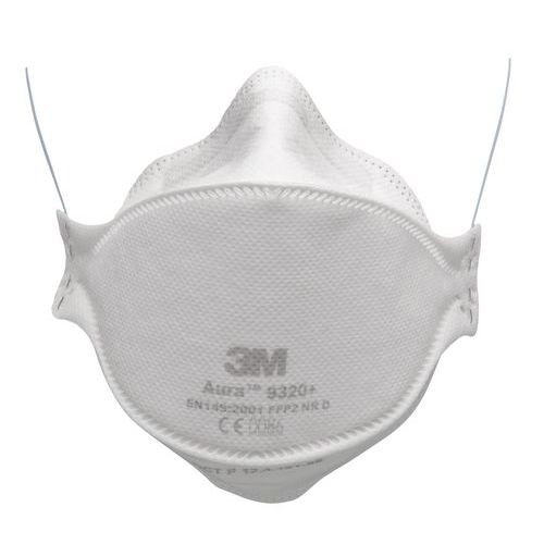 Demi-masque respiratoire pliable à usage unique Aura 9300+ - FFP2