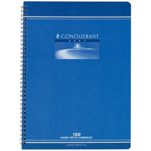 Cahier Conquérant 7 - Petits carreaux