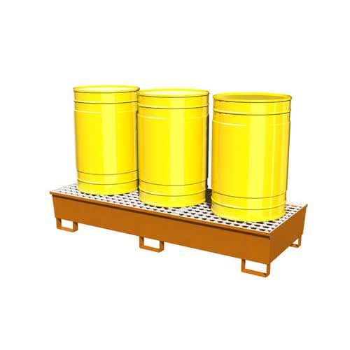 Auffangbehälter für 3 Fässer, Stahl - Manutan Expert