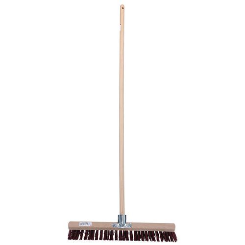 Manche en bois et balai poils synthétiques 60cm - Manutan Expert