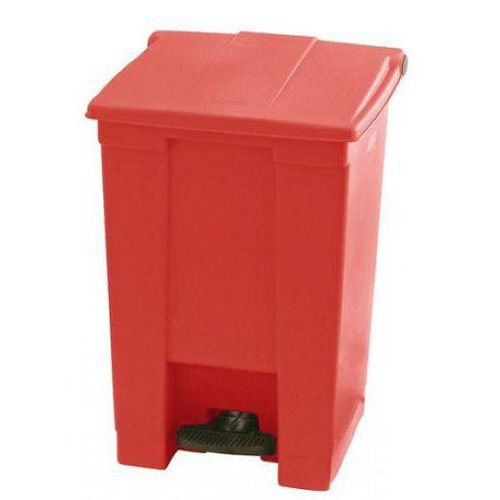 Abfallbehälter mit Fußpedal Step-on, rot, 45 L - Rubbermaid
