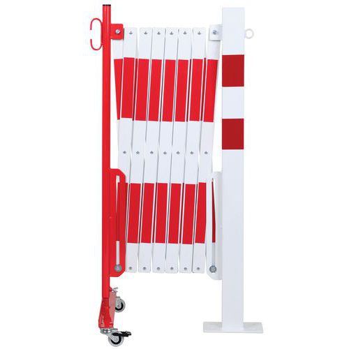 Ausziehbare Schranke mit quadratischem Pfosten - 70x70 mm - Dancop