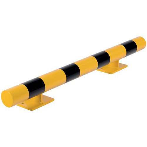 Wandschutz-Stopper, verzinkter Stahl, Werkstoff: Stahl, Farbe: Schwarz/gelb, Typ: Wandausführung gerade