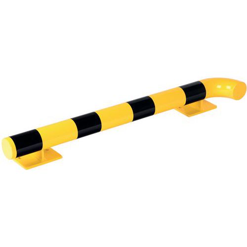 Wandschutz-Stopper, verzinkter Stahl, Werkstoff: Stahl, Farbe: Schwarz/gelb, Typ: Für rechte 90°-Innenecke
