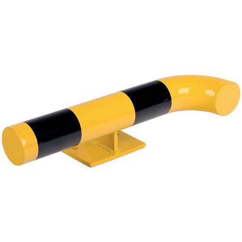 Wandschutz-Stopper, verzinkter Stahl, Werkstoff: Stahl, Farbe: Schwarz/gelb, Typ: Für linke 90°-Innenecke