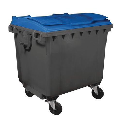 Abfallcontainer mit 4 Rädern - 1100 L - Mobil Plastic Abfallcontainer mit 4 Rädern - 1100 L - Mobil Plastic