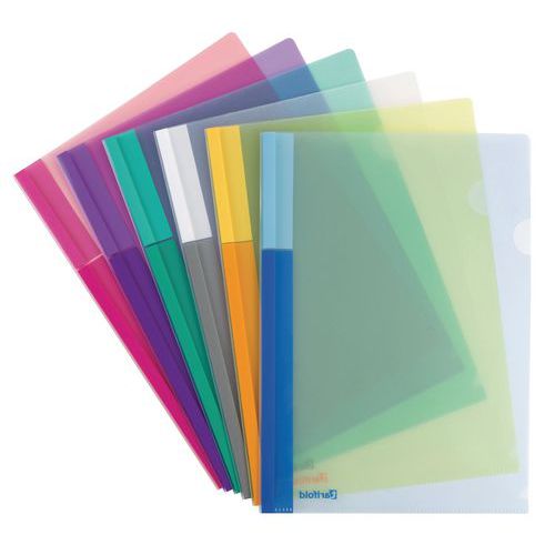 Sichttaschensortiment PP - verschiedene Farben - 24 Stück