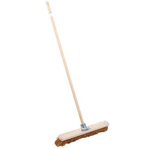 Holzstiel und Besen mit Kokos-Borsten, 60 cm - Manutan Expert