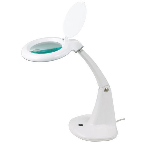 Lampe loupe circulaire LED - 550 lm - Base - Grossisement 1.75x - Manutan Lampe loupe circulaire LED - 550 lm - Base - Grossisement 1.75x - Manutan