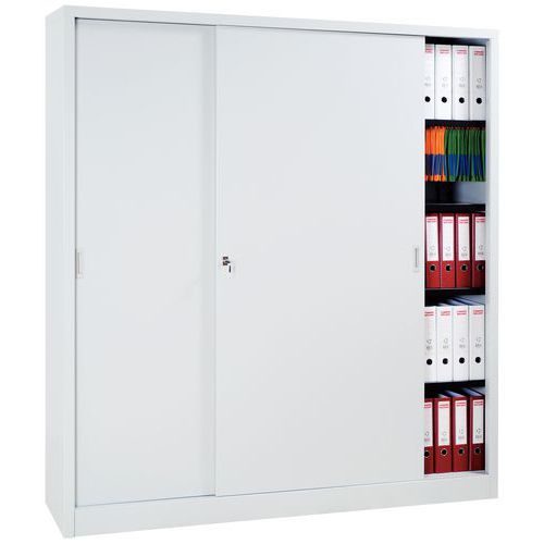 Schrank mit Schiebetüren zur Selbstmontage - Hoch - Breite 180 cm - Manutan