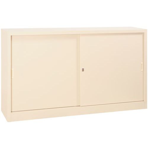 Armoire à monter porte coulissante - Basse - L 180 cm - Manutan Expert