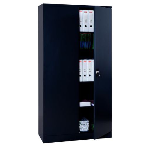 Hoher Schrank mit Flügeltüren zur Selbstmontage - Breite 120 cm - Manutan Hoher Schrank mit Flügeltüren zur Selbstmontage - Breite 120 cm - Manutan