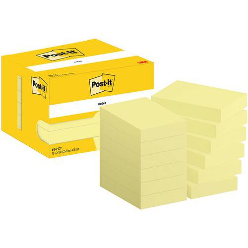 12x Post-it® Notes, 51 x 76 mm, Block, gelb - Post-it®
