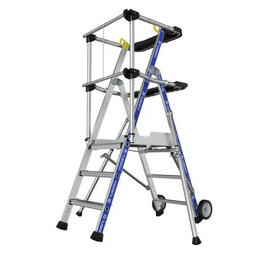 Arbeitsplattform PIR PIRL Sherpamatic - 3 bis 8 Sprossen - Tubesca Comabi