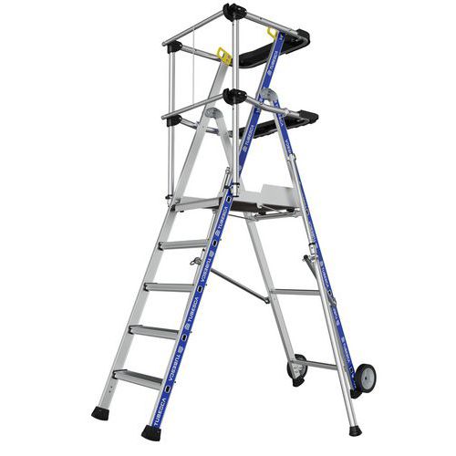Arbeitsplattform PIR PIRL Sherpamatic - 3 bis 8 Sprossen - Tubesca Comabi