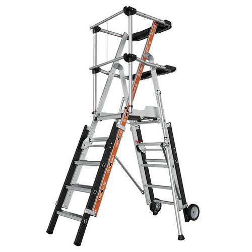 Plattform PIR PIRL Raptorscopic mit Zugang von 2 Seiten - 3 bis 7 Sprossen - Tubesca Comabi