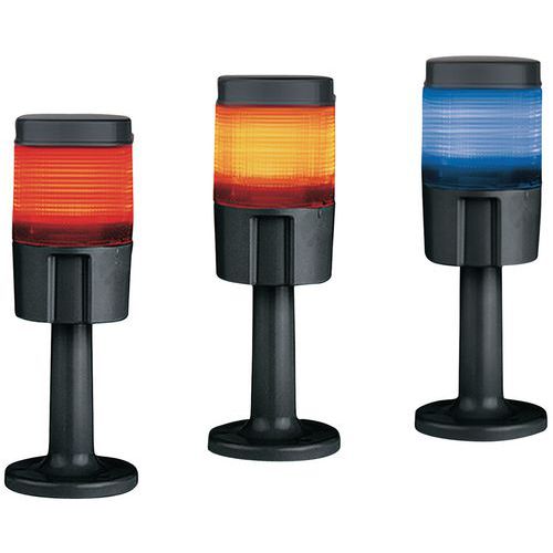 Leuchtsäule mit mehrfarbigen LEDs - rot, orange und blau
