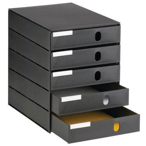 Ablagesystem, 5 Schubladen - Styroval Pro éco Ablagesystem, 5 Schubladen - Styroval Pro éco