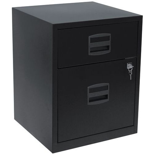 Schubladencontainer aus Metall Eco - 2 Schubladen