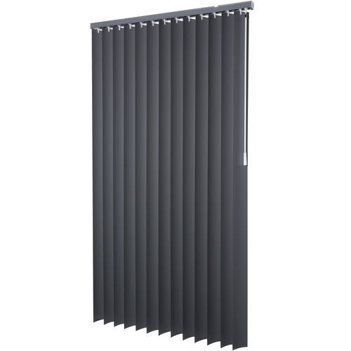 Rollo PVC-Lamellen, 89 mm, uni dunkelgrau - Intensions