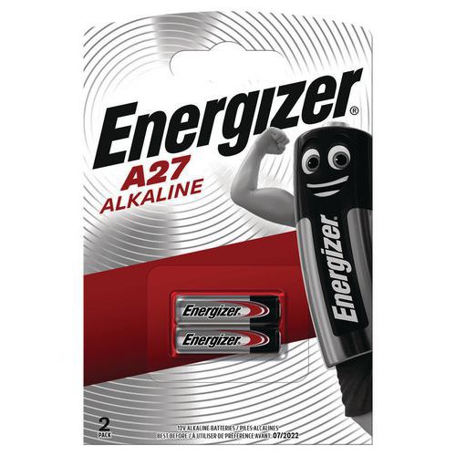 Pile alcaline miniature A27 - Lot de 2 - Energizer