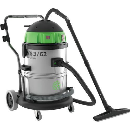 Aspirateur eau et poussière 3300W cuver inox 62L - ICA