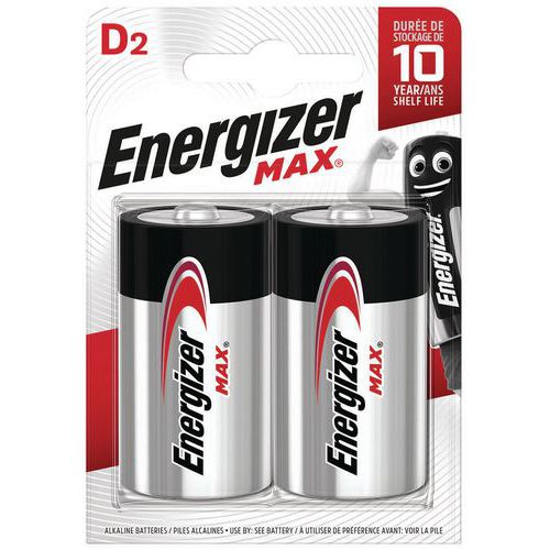 Pile Max D - Lot de 2 - Energizer