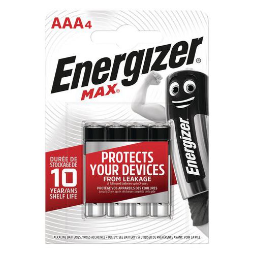 Batterie Max AAA - 4 Stück - Energizer
