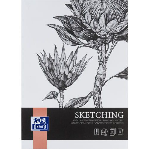 Bloc dessin Sketching Art endossé A3 50p 120g - Oxford