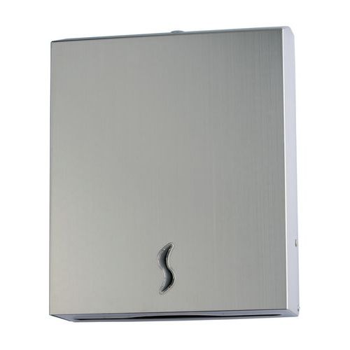 Distributeur d'essuie-mains en Z inox brossé 400 feuilles