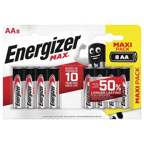 Pile Max AA - Lot de 8 - Energizer