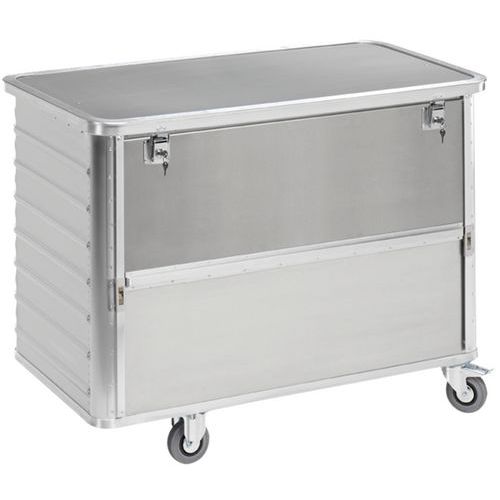 Aluminiumcontainerwagen - Schiebewand - Kapazität 355 L bis 650 L Aluminiumcontainerwagen - Schiebewand - Kapazität 355 L bis 650 L