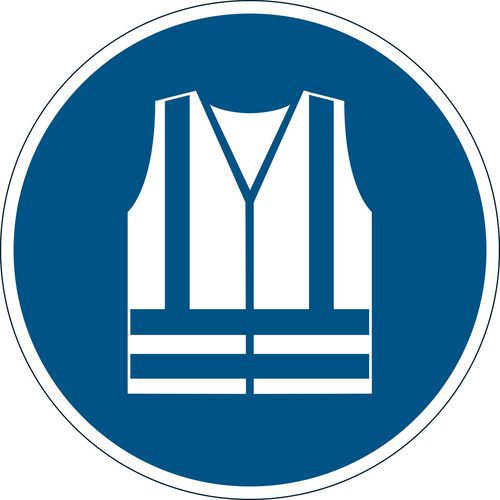 Bodenmarkierungsklebepiktogramm mit Symbol