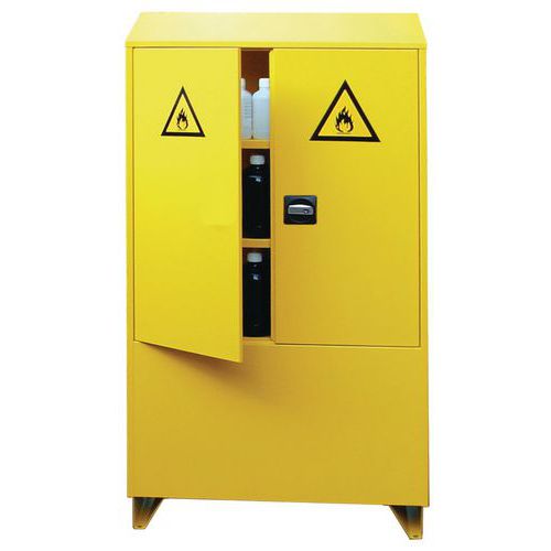 Armoire de stockage pour produits inflammables - Sans extincteur intégré Armoire de stockage pour produits inflammables - Sans extincteur intégré