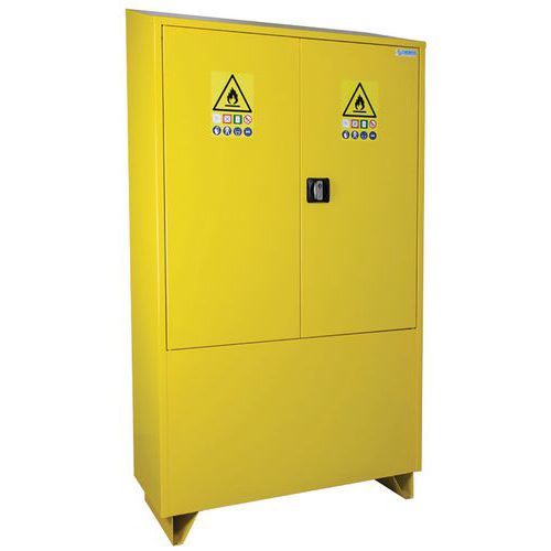 Armoire de sécurité pour produits inflammables 100 et 200 L - Avec extincteur intégré - Trionyx