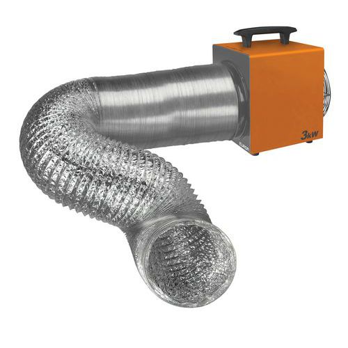 Warmluftschlauch 5 Meter - Heat-Duct Pro 3,3 kW und 9 kW - Eurom Warmluftschlauch 5 Meter - Heat-Duct Pro 3,3 kW und 9 kW - Eurom