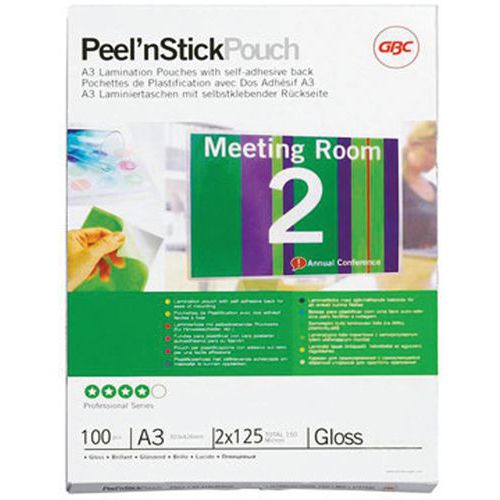 Pochettes de plastification Peel 'n Stick GBC