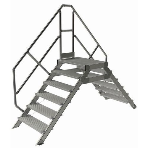 Feststehender Steg 45° - Neigung - Breite 800 mm - Tubesca
