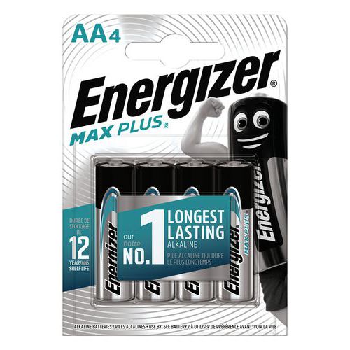 Alkali-Batterie Max Plus AA/LR6 FSB4 - 4 Stück - Energizer